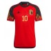 Camisa de time de futebol Bélgica Eden Hazard #10 Replicas 1º Equipamento Mundo 2022 Manga Curta